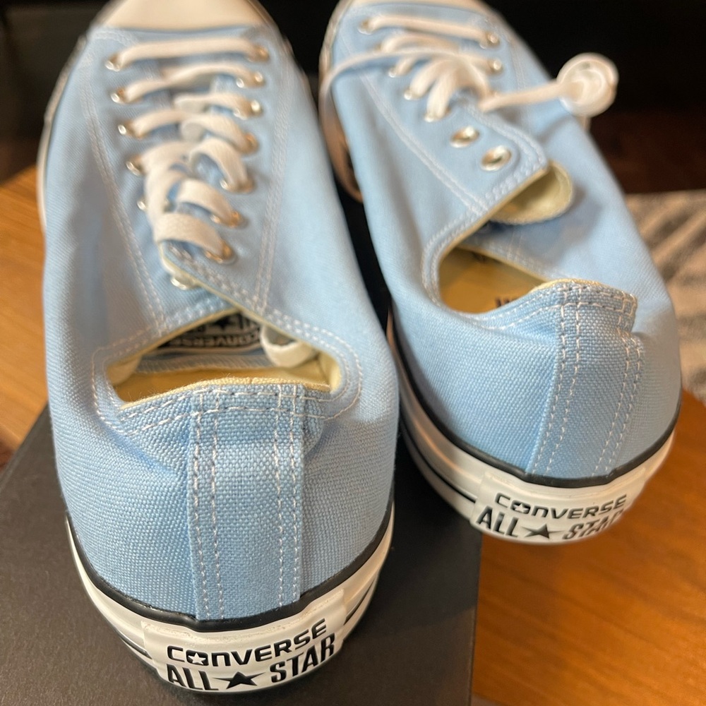 Converse Women's Sky Blue Canvas Sneakers - Picture 3 of 4